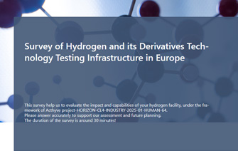 Help shape the future of Clean Hydrogen Technology Infrastructures in Europe!